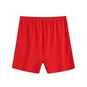 Jgppe Womens Basic Cotton Underwear Comfort Boyshorts High Waist Breathable Soft Stretchy Boxer Panties for Old Women